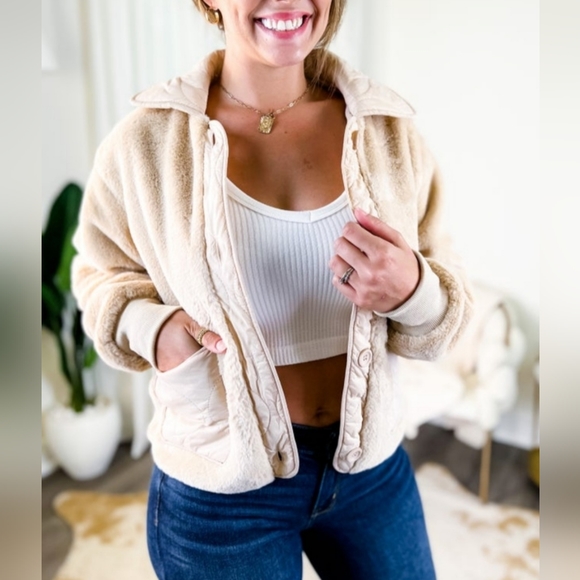 Merci Jackets & Blazers - NWT Merci Faux Fur Cozy Teddy Jacket Coat